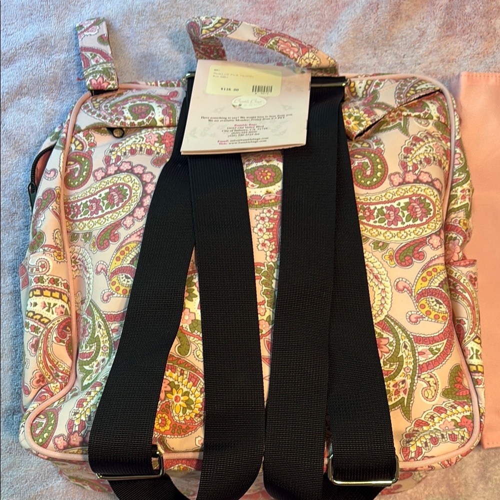 Vintage Bumble Bags Charming Paisley Baby Bag - Picture 3 of 5